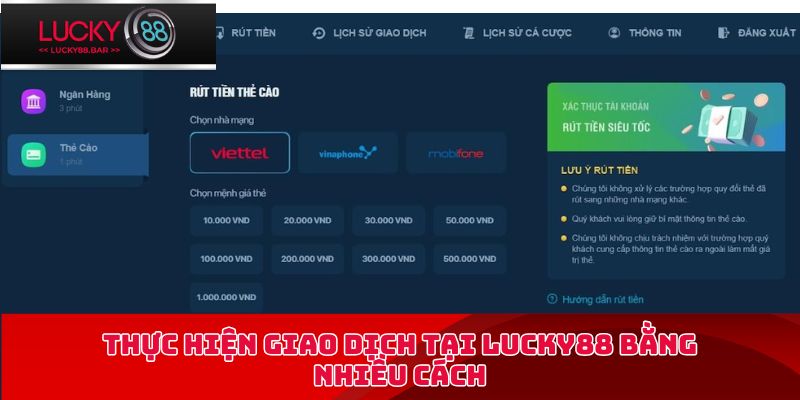 Hệ thống ngân hàng được nhà cái hỗ trợ giao dịch