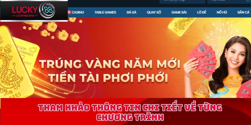 Tham khảo thông tin chi tiết về từng chương trình